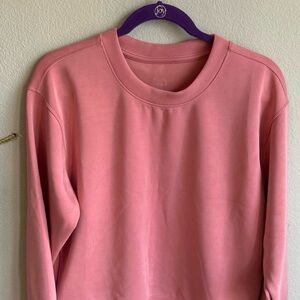 Pink Boxy Long Sleeve Sweatshirt